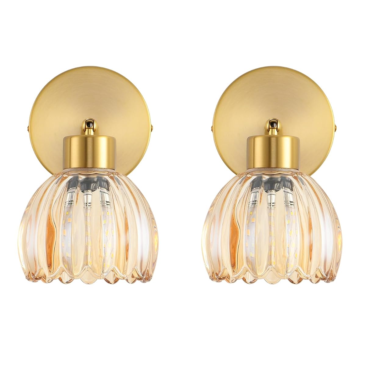 KENMI Wall Sconces Vintage Fixture Light Vanity Lights for Bathroom Modern Wall