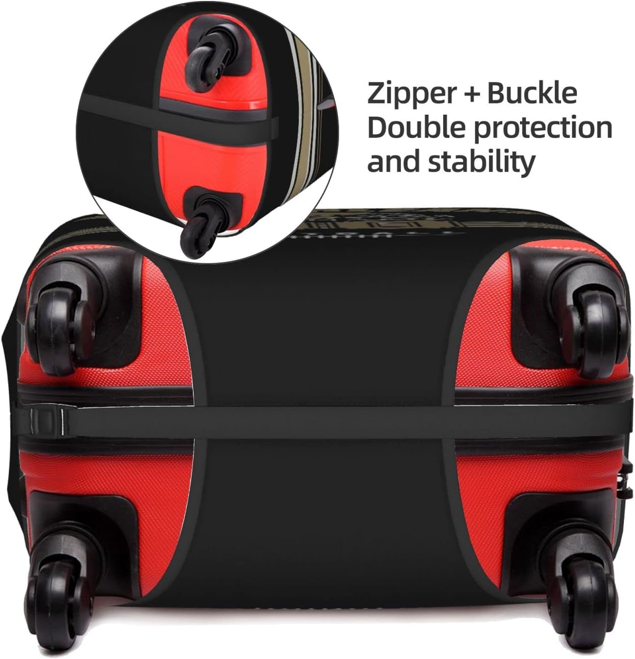 review Custom New Orleans Luggage Cover, Football Personalized Suitcase Cover Customized Design Your Name And Number Washable Resilient Travel Suitcase Protector （For 18-32 Inch Luggage）