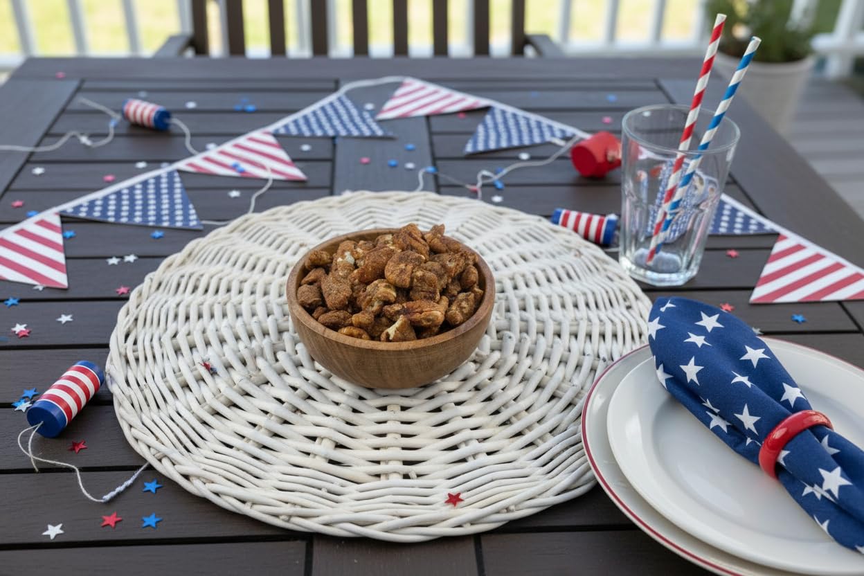 Cinnamon Pecans Sweetened with Splenda Brown Sugar Blend- 12 oz- Pecans.com