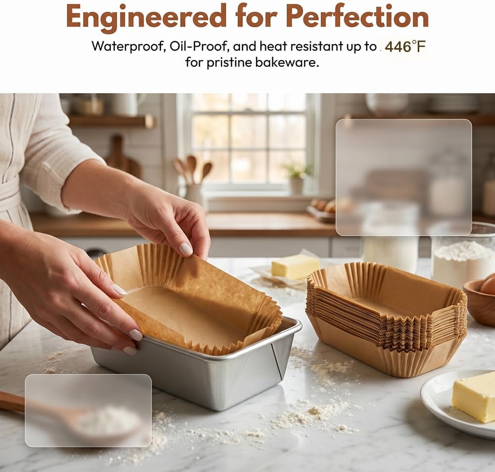 150Pcs Loaf Pan Liners for Baking Bread,9X5inch