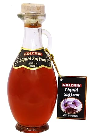 Al Amin Foods Golchin Liquid Saffron 1 Glass Bottle N.W. 8.4 أوقية / 250 مل   
