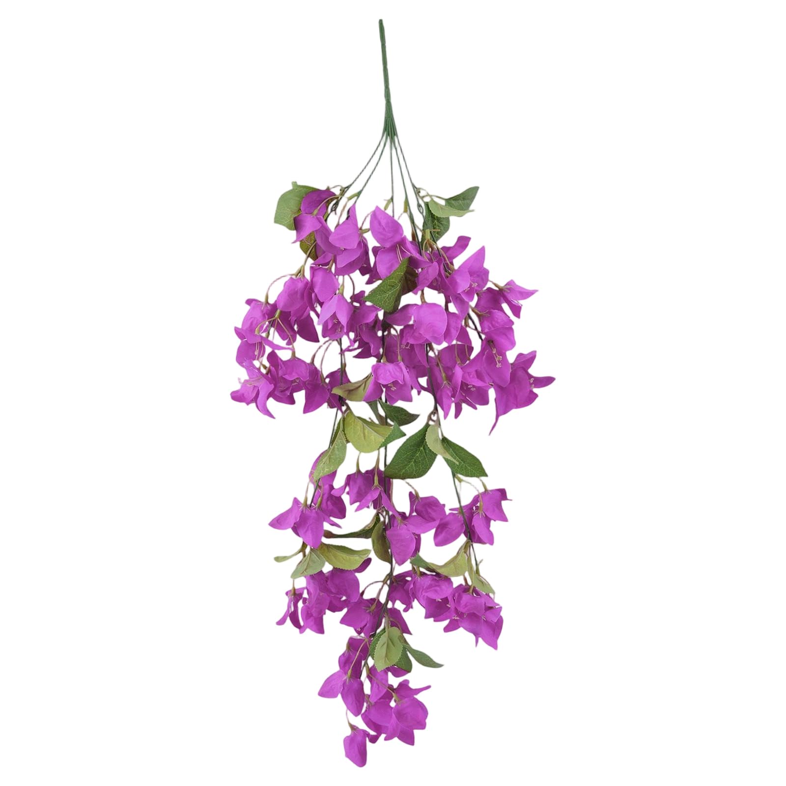 Wall Drape Artificial Bougainvillea Decor, 31.5 in Cascading Floral Branch for Indoor Wedding Party Display Area Artificial Bougainvillea Wall Drape Faux Flower Decor Cascading Floral Branch Silk Home