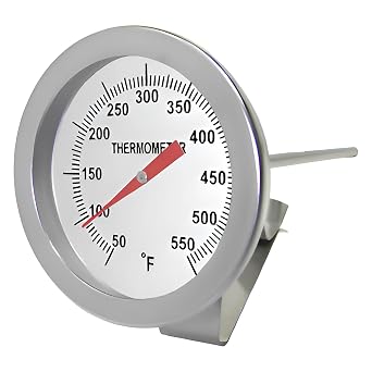 PIC Gauges B2B4-1/2-BB SS Case Bimetal Thermometer w/ Calibration Screw, 90 Back Angle Connection, 2" Dial, 4" Stem Length,40/160 F & -40/71 C Temperature Range