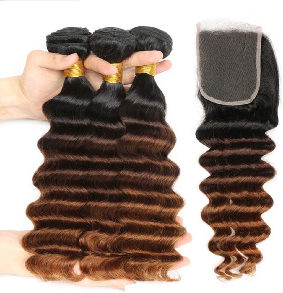 Ruiyu Real Hair Extensions, Peruvian, 8A, Wavy, 3 Bundles, Pack of 3