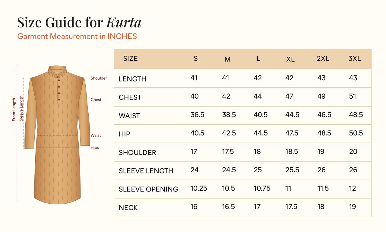 Manyavar Męska nowoczesna gładka bawełniana kurta