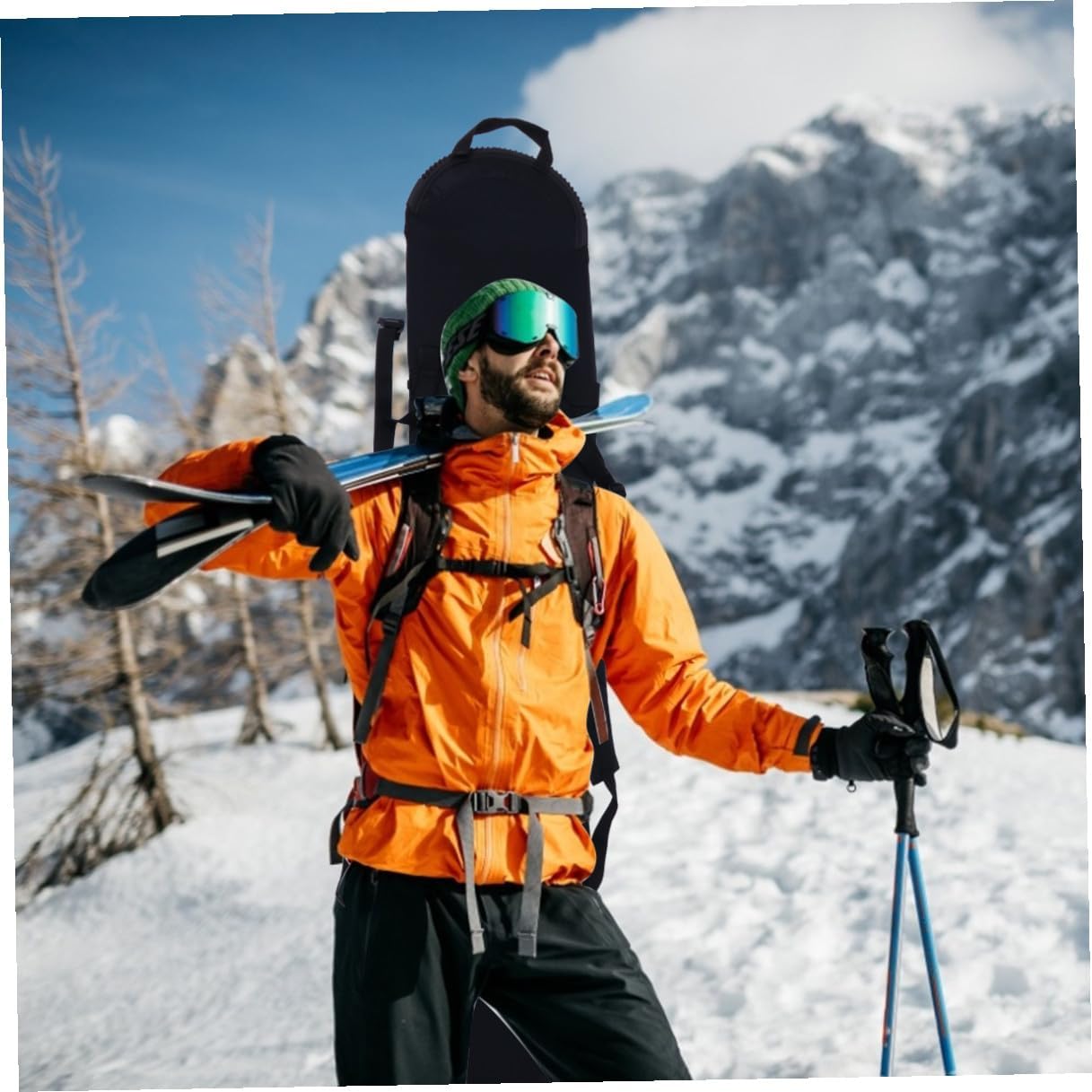 Snowboard Bag Lightweight Ski Cover Snowboard Protection Cover Portable Convenient Ski Gear Bag for Winter Sports