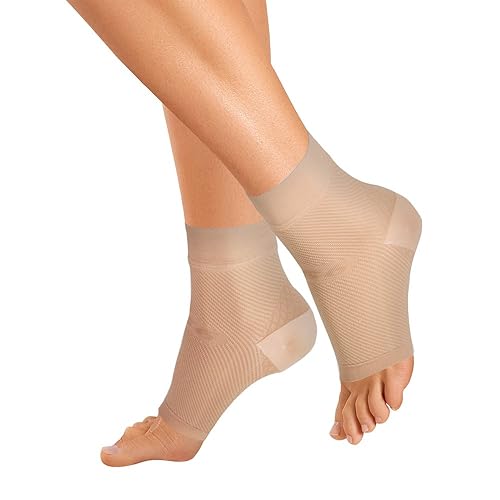 OrthoSleeve FS6 Compression Foot Sleeves for Women & Men, Helps