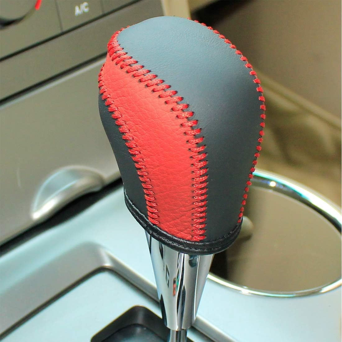 Custom Fit OEM Hand Stitched Genuine Leather Gear Shift Knob Cover for Toyota Corolla 2009 2010 2011 2012 2013 / Toyota Highlander 2008 2009 2010 2011 2023 2013 Interior Accessories