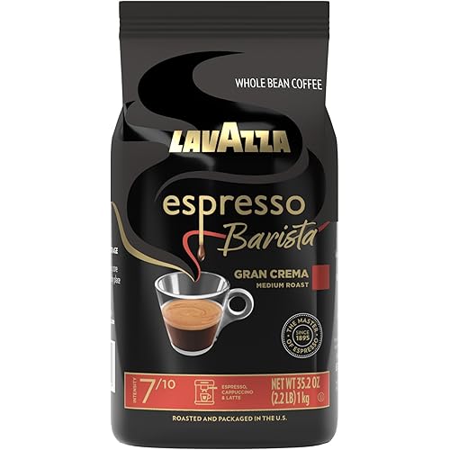 Lavazza Espresso Barista Gran Crema Whole Bean Coffee Blend, Medium Espresso Roast, Oz Bag (Packaging May Vary) - 2.2 LB, 35.2 Ounce
