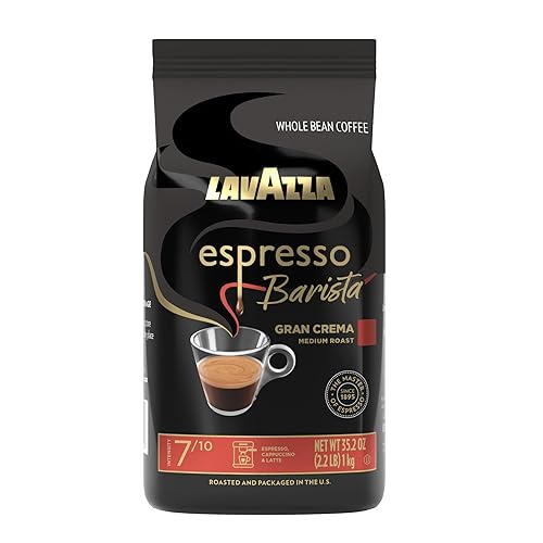 Lavazza Espresso Barista Gran Crema - Mezcla de café en grano entero, tostado medio, bolsa de onzas (el embalaje puede variar) - 2.2 libras, 35.2