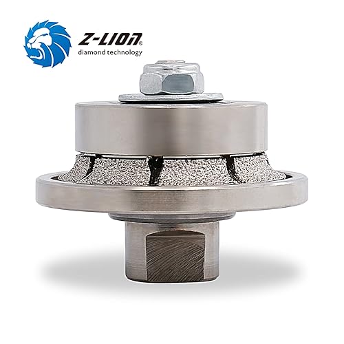 Vista 24 de Z-LION B25 1 "diamante mano perfil rueda router bit medio perfiler rueda para granito concreto mármol borde con 5/8 "-11 rosca
