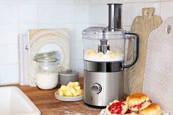 Russell Hobbs 25280-56 Compact Kitchen Kitchen Machine Space Saving Design, Stainless steel