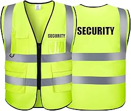 Reflective Vest Class 2 Safety Vests ANSI with Pockets Zipper High Visibility Construction Uniform