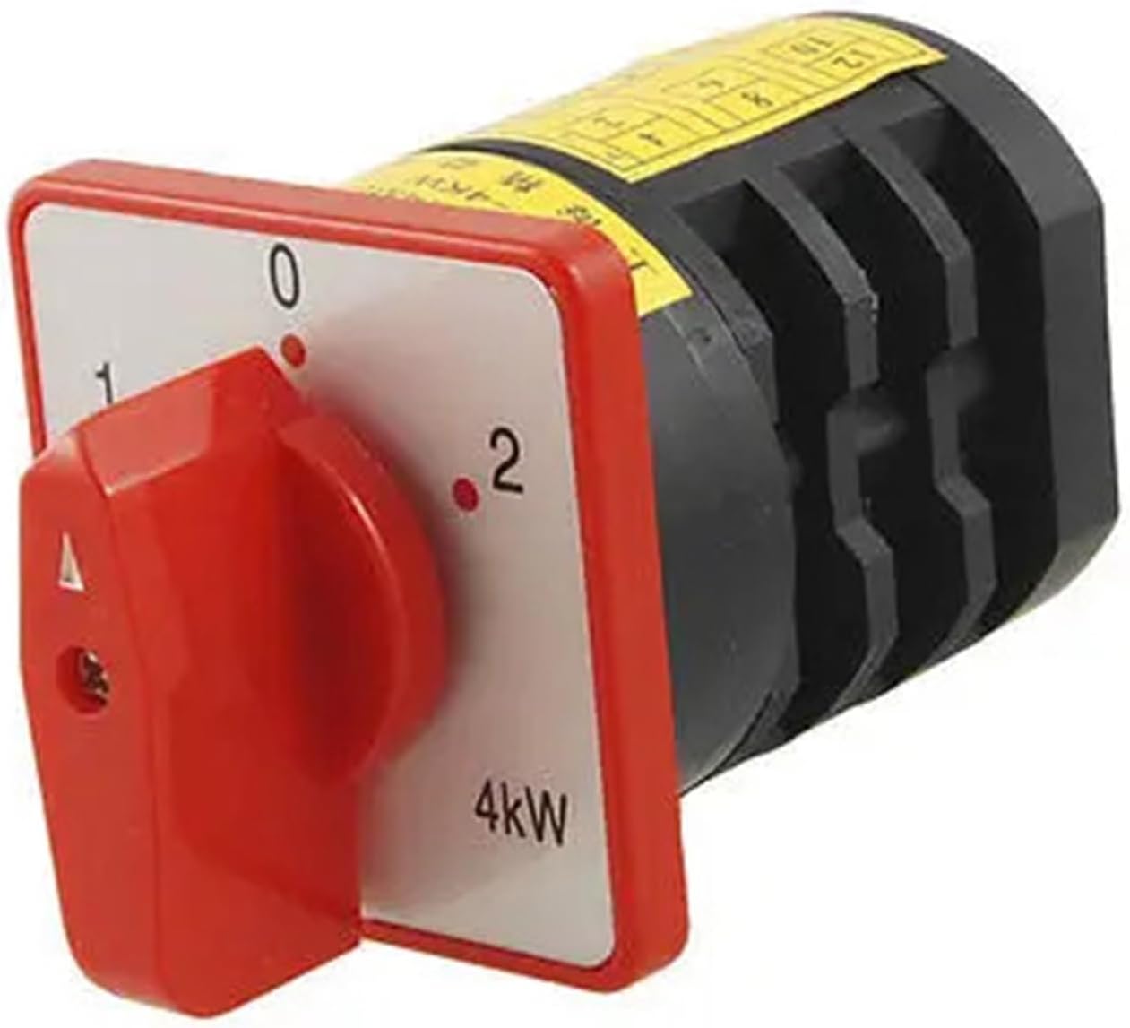 1-0-2 Position Red Rotary Handle Control Universal Switch
