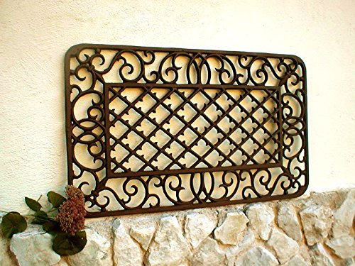 Antikas - Paillasson pour porte de terrasse, paillasson – Paillasson comme grille à ornements.