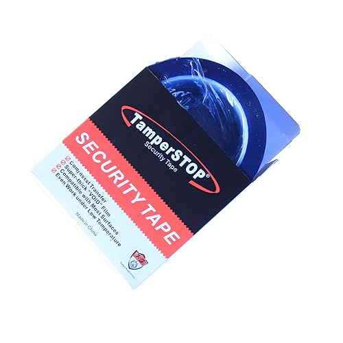 Miniatura 2 de 2 rollos de cintas azules de seguridad "VoidOpen" de seguridad sin transferencia a prueba de manipulaciones (1 pulgada x 50 yardas x 2 mil, no deja