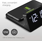 Braun Alarm Clock with Fast Wireless Charging