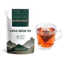 Vista 20 de ZenVerdant Té verde Sencha orgánico USDA, 12 onzas Hoja suelta bien infundida de dragón Rico en antioxidantes