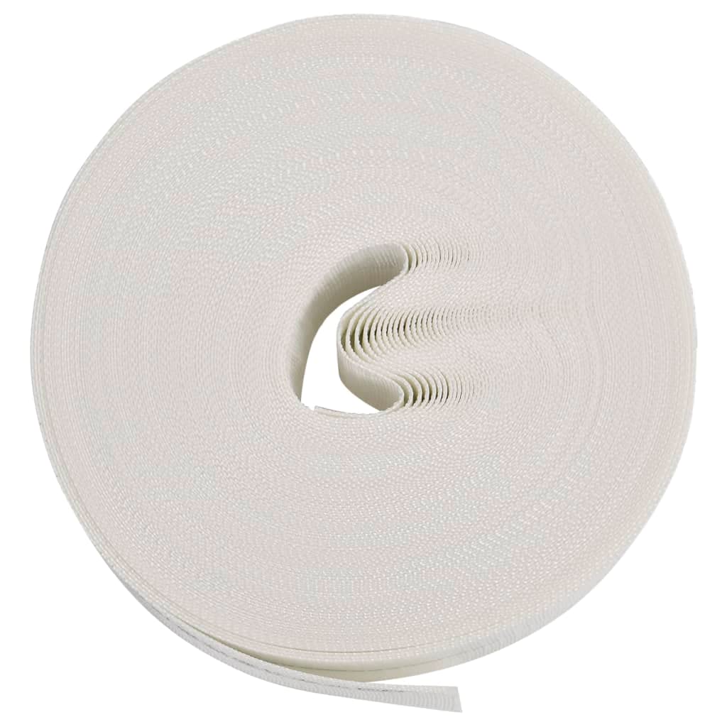 Manguera plana 25 m 1 pulgada PE flexible con espirales y refuerzo de poliéster blanco para tubería de agua, fontanería, alta presión, conexión, cable de alimentación, baño, cocina, lavadora