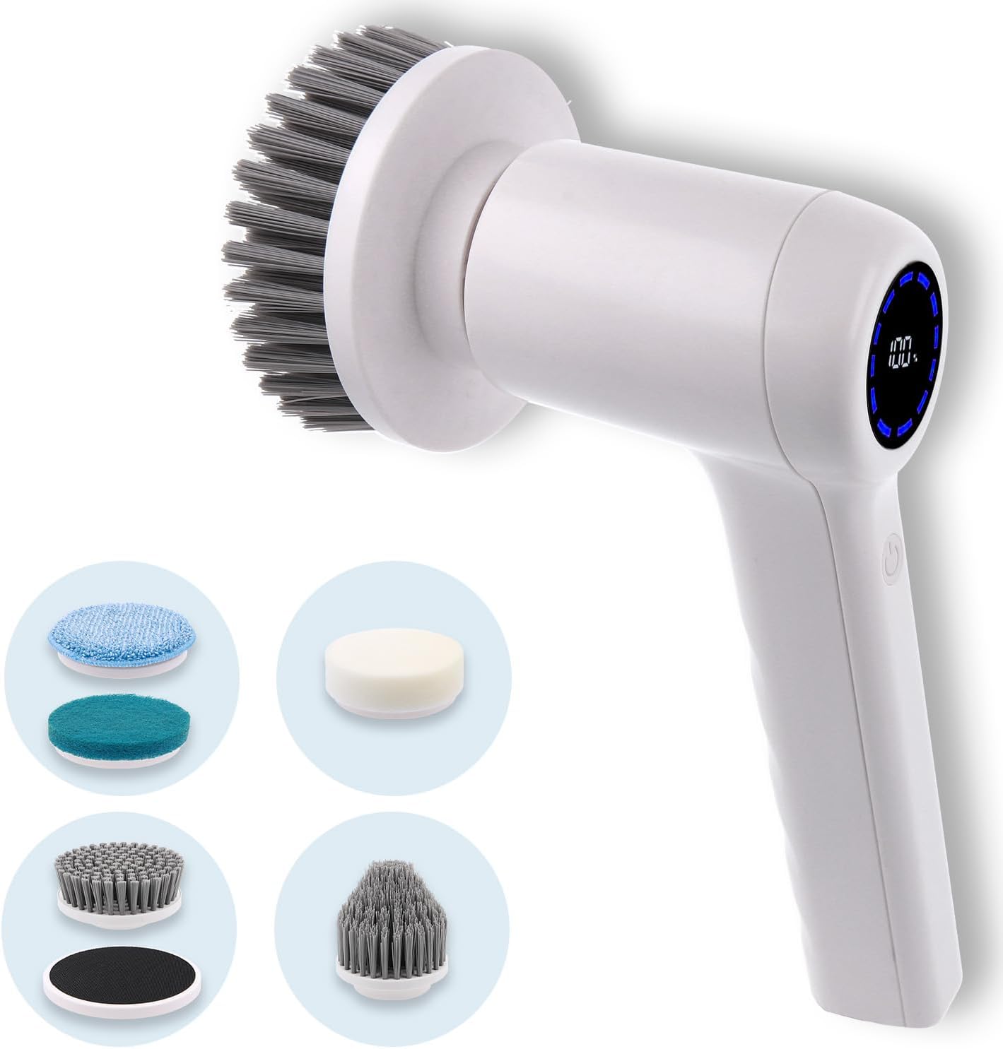 Electric Spin Scrubber 80W Electric Dish Scrubber 5 Heads