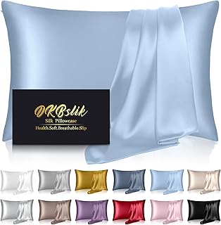 Sponsored Ad - Silk Pillowcase for Hair and Skin,Mulberry Silk Pillow Case,Health,Soft and Smooth,Anti Acne,Beauty Sleep,B...