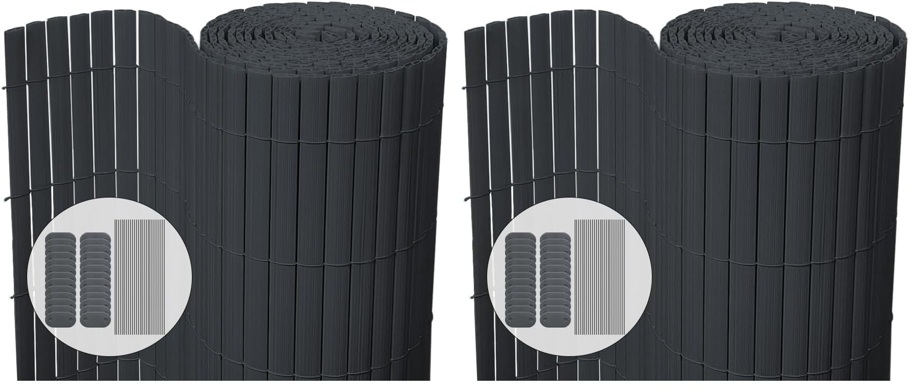 Brise Vue PVC Ultra Renforcé VOUNOT Canisse Anti Intempéries pour Balcon