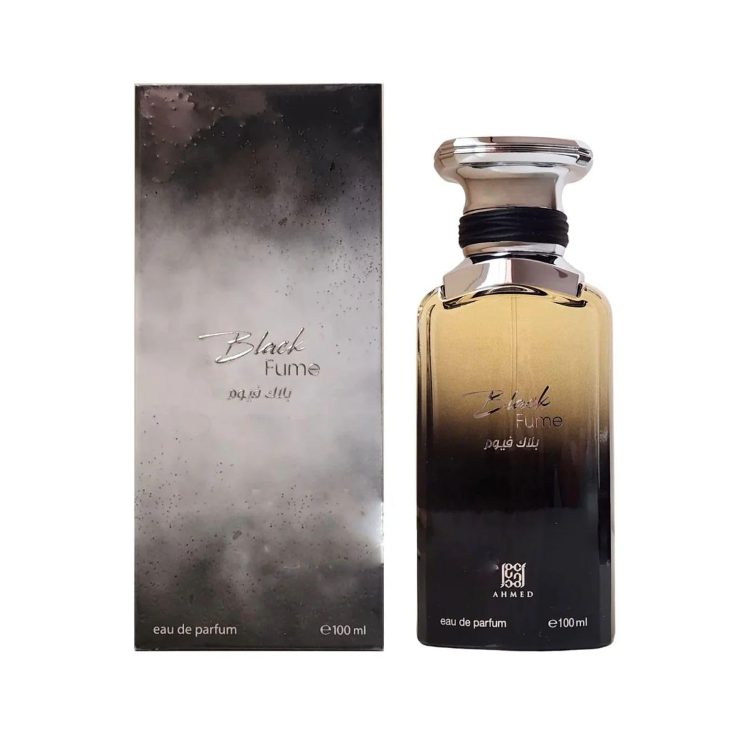Black Fume Eau de Parfum 100 ml - Smoky Woody Amber Fragrance with Raspberry, Oud & Tobacco | Unisex & Long Lasting