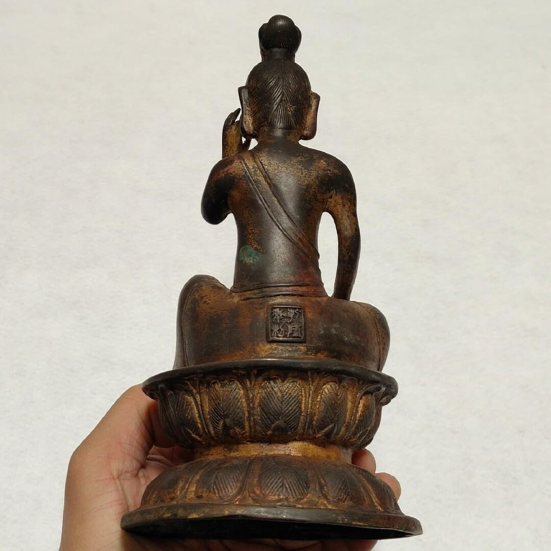 骨董品 古銅 泥金 細工