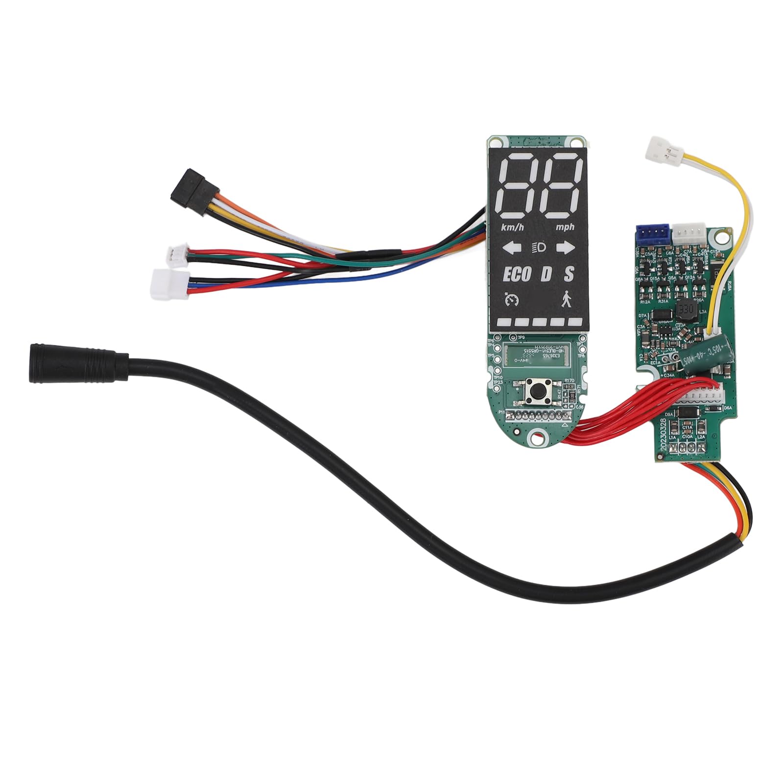 BuyWeek Tableau de Bord de Scooter Électrique pour Ninebot Max G2 Série, Remplacement de Carte de Circuit Imprimé Bluetooth de Trottinette Électrique avec Tourner Le Signal Mode Piéton