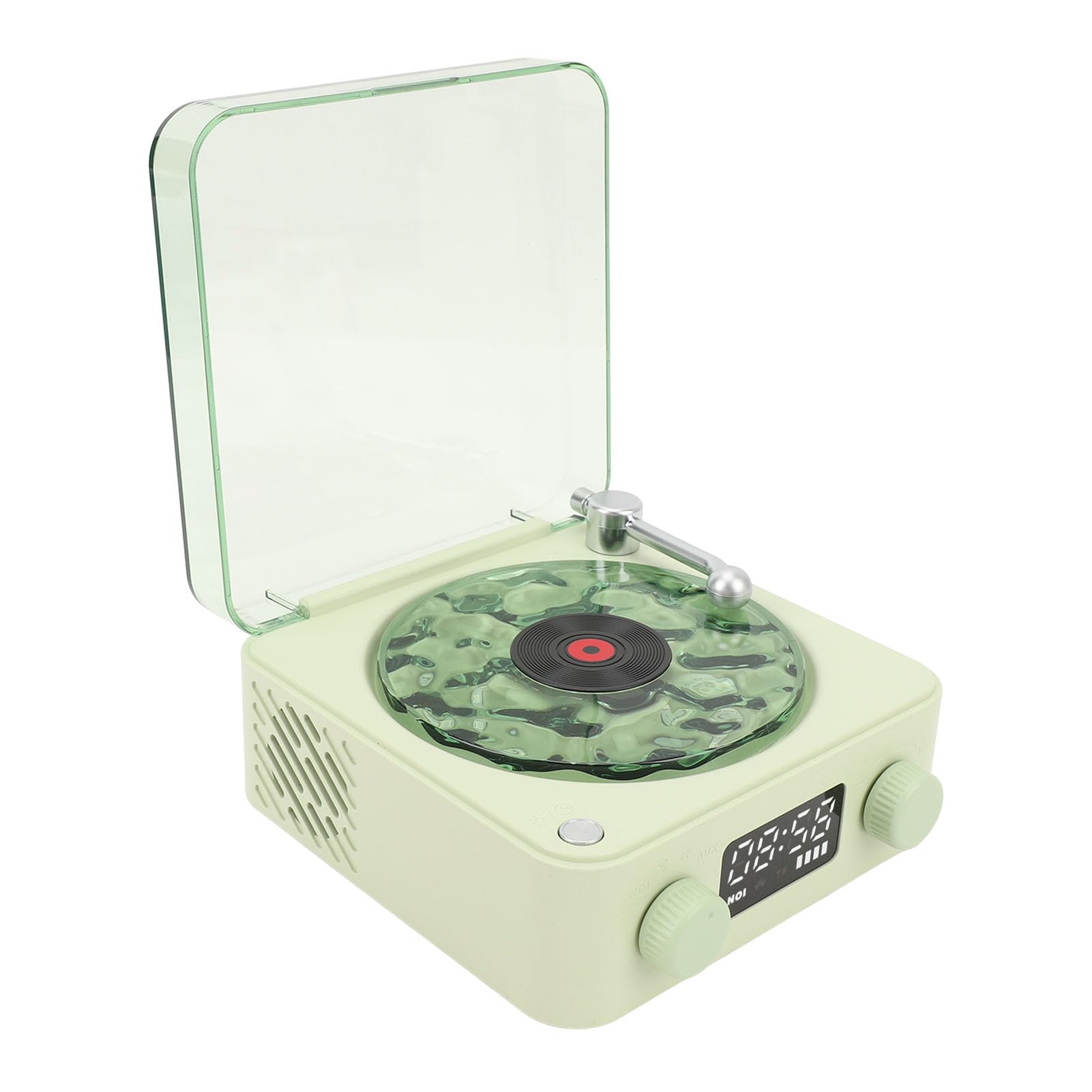 Głośnik Bluetooth Waves, Przenośny, Bezprzewodowy Odtwarzacz Płyt Winylowych z Czterema Trybami, Gramofon Waves Retro z Regulowanymi światłami, Morski Szum Biały do ​​sypialni,