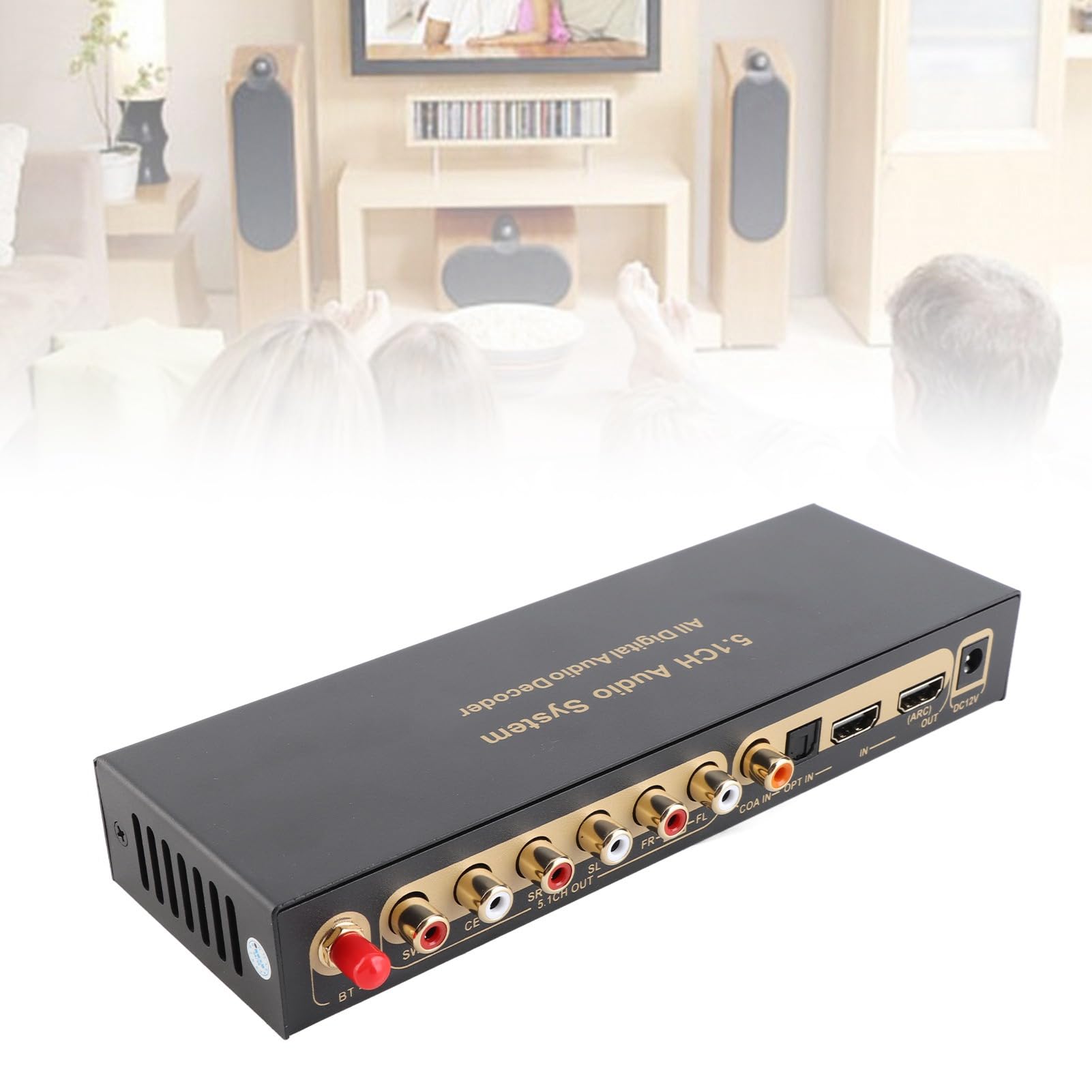 Interfejs multimedialny HD 5.1-kanałowy dekoder audio Interfejs multimedialny HD Cyfrowy konwerter ekstraktora audio