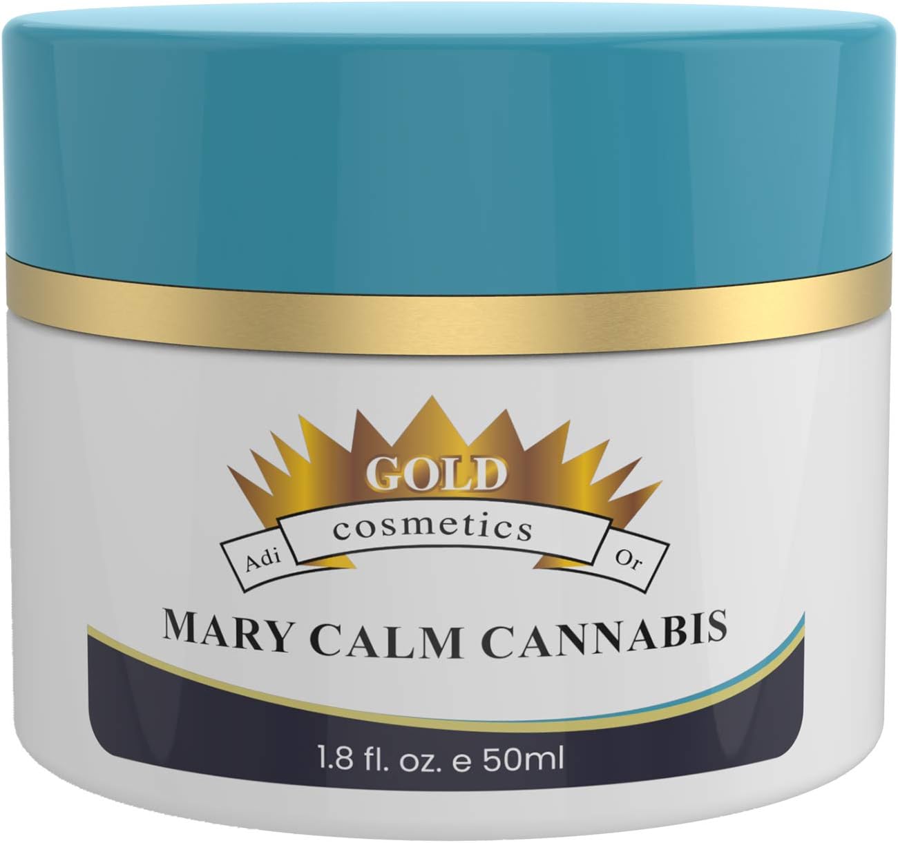 Mary Calm Canabbis ~ Day Night Calming Face Cream For Oily Normal Dry & Combination Skin ~ By Gold Cosmetics & Skin Care