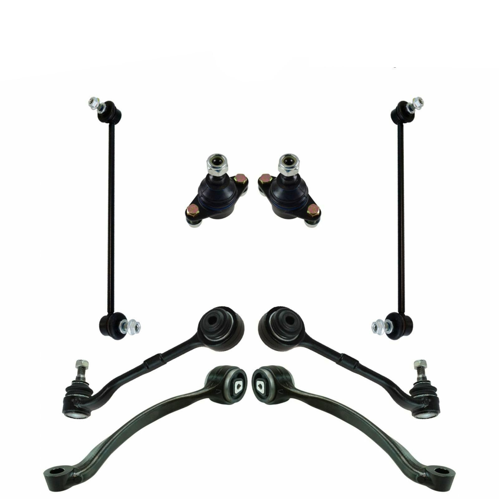 Amazon.com: GLLUSA 8Pcs Front Control Arm Ball Joint Sway Bar  