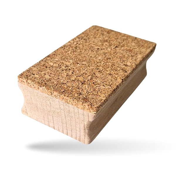 Schleifklotz Buchenholz mit Korkauflage 115 mm