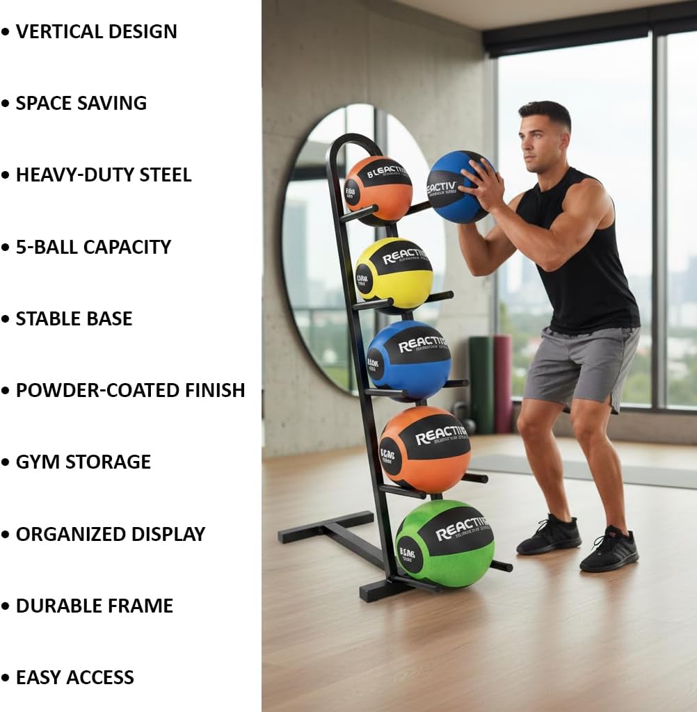 Vertical Medicine Ball Rack