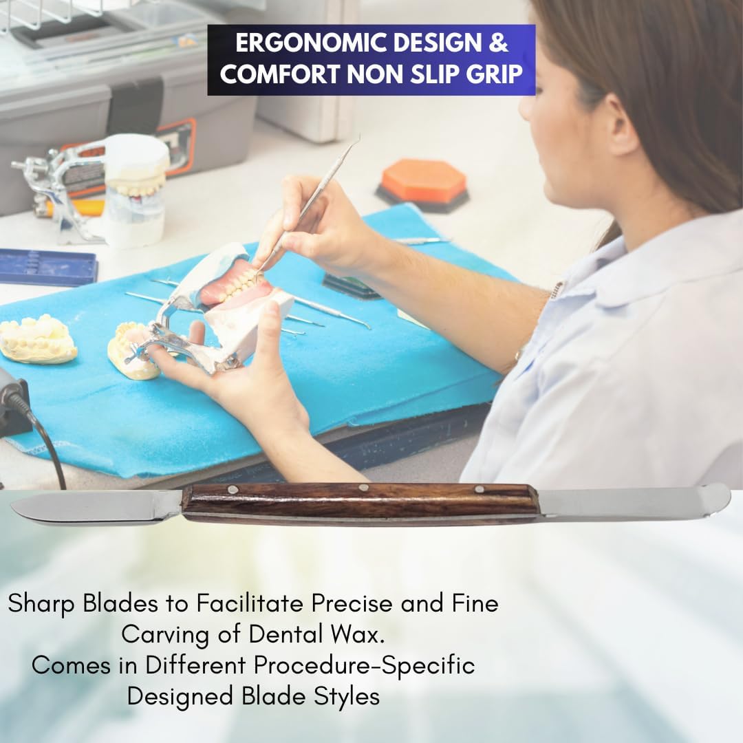 Coltello Per Cera Dentale Fahen Stock Piccolo Spatola Da - Foto 9