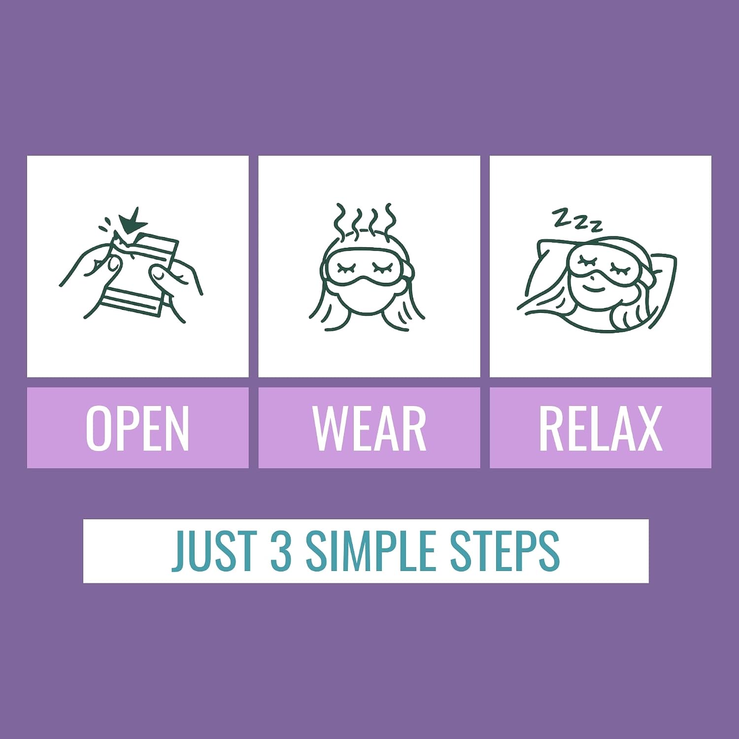 NOVEHA Lavender Self Heating Steam Eye Mask for Dry Eyes 30PCs Air-Activated Steam Eye Mask Warm Compress for Ease Daily Strain, Eye Relaxation, Travel & Spa Use, Soothing Moist Heat for Stressed Eyes