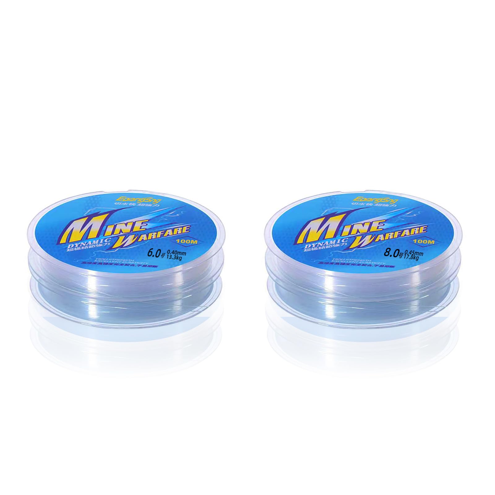 2 Pezzi Linea Da Pesca 100M Nylon Trasparente Resistente Allo Strappo, Corda Extra Forte, Filo Di Nylon Per Pesca