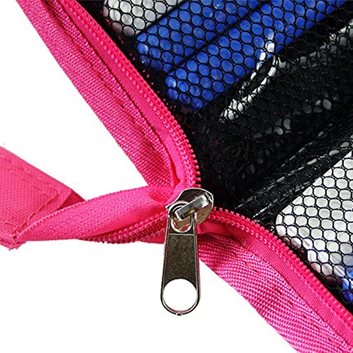 EaseIcon Weather Resistant Fabric Drumstick Case Cover Drum Stick Bag with Shoulder Strap - Pink - Thumbnail 7