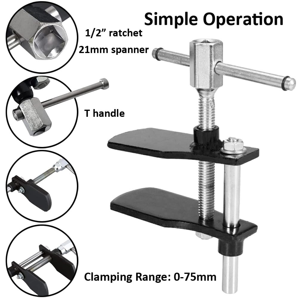 Set Ripristino Pistoni Freno 22 Pezzi - Utensile Per Ritrarre Pistoni Pinze, Valigetta Portatile - Foto 8
