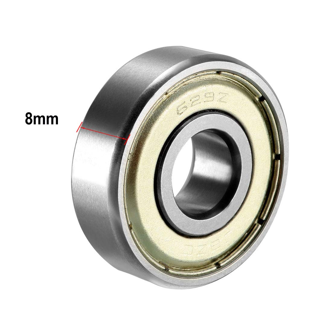 uxcell 629Z Deep Groove Ball Bearing Single Shield 60029, 9mm x