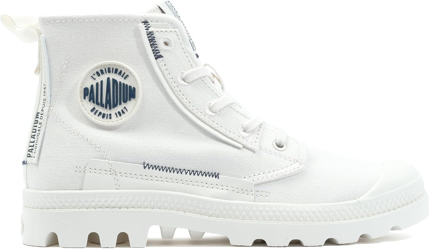 Palladium Women's Pampa Underlayer Trainers, White, 7 UK