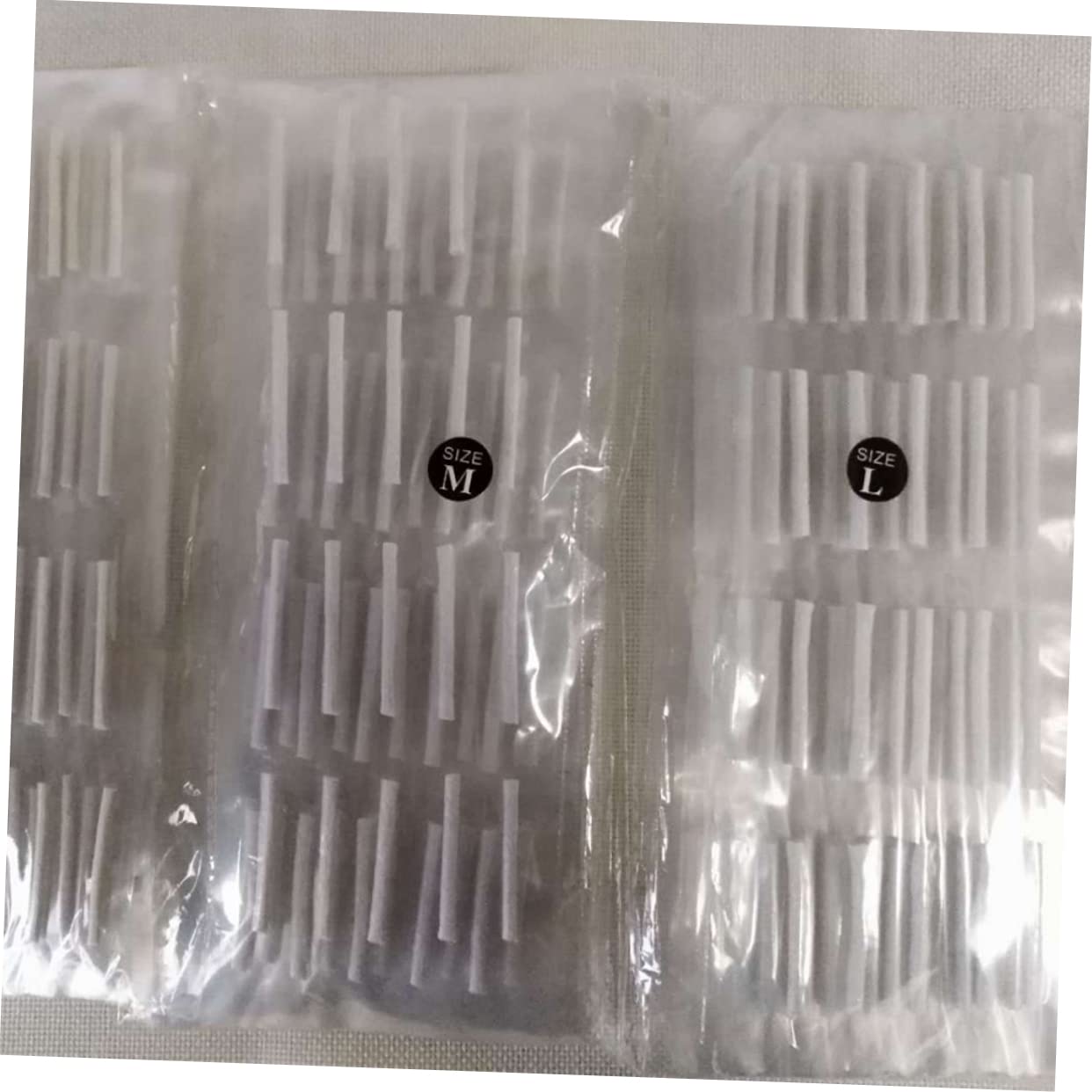 NOLITOY 160pcs l Size Eyelash Rods Kit Lash Lift Perm Kit for Heated Eyelash Curler Safe Cotton Material for Home or Store Use