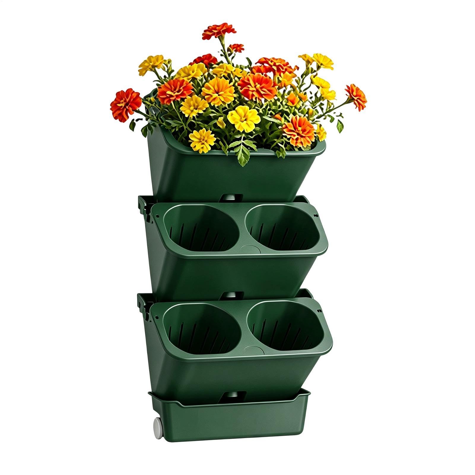 Generisch Pot de fleurs mural à arrosage automatique pour fenêtre verticale