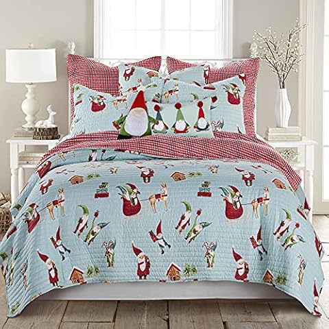Levtex Home Gnome Holiday Quilt Cover