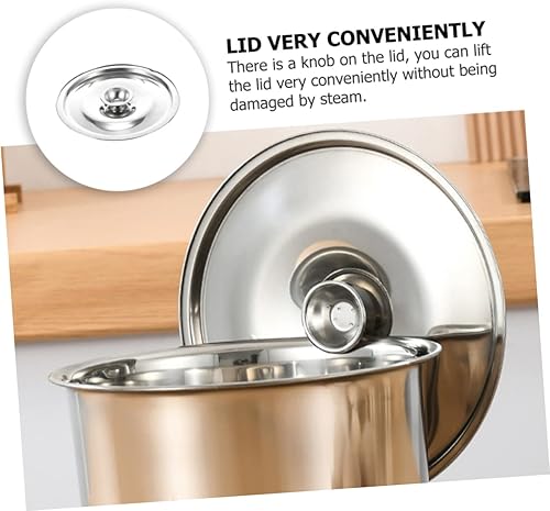 Miniatura 9 de STOBAZA Tapa universal  Tapa de acero inoxidable para ollas de 7 a 8 pulgadas, 1 unidad