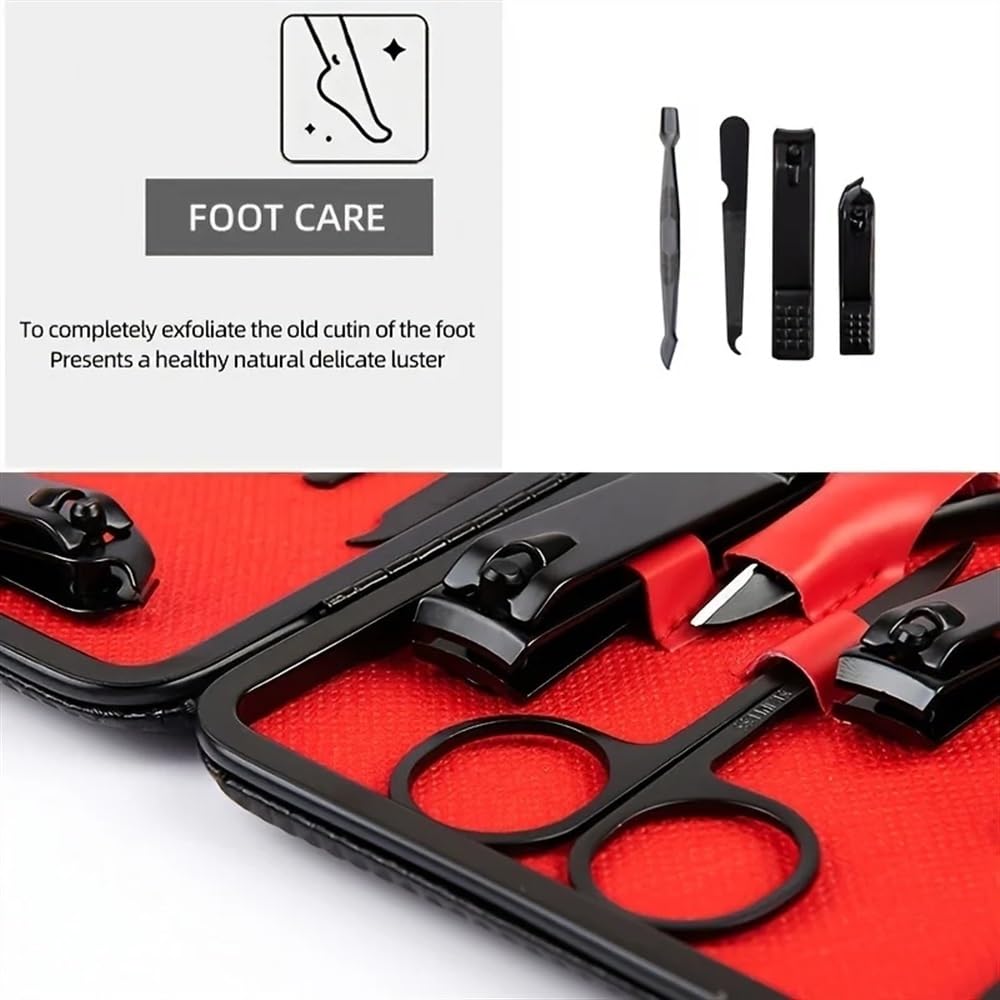 Zestaw do manicure, pedicure, 18-częściowy zestaw obcinaczy do paznokci, obcinacz do paznokci, narzędzie do pedicure, łopatka do ucha, obcinacz do paznokci, 18-częściowy zestaw, obcinacz do paznokci