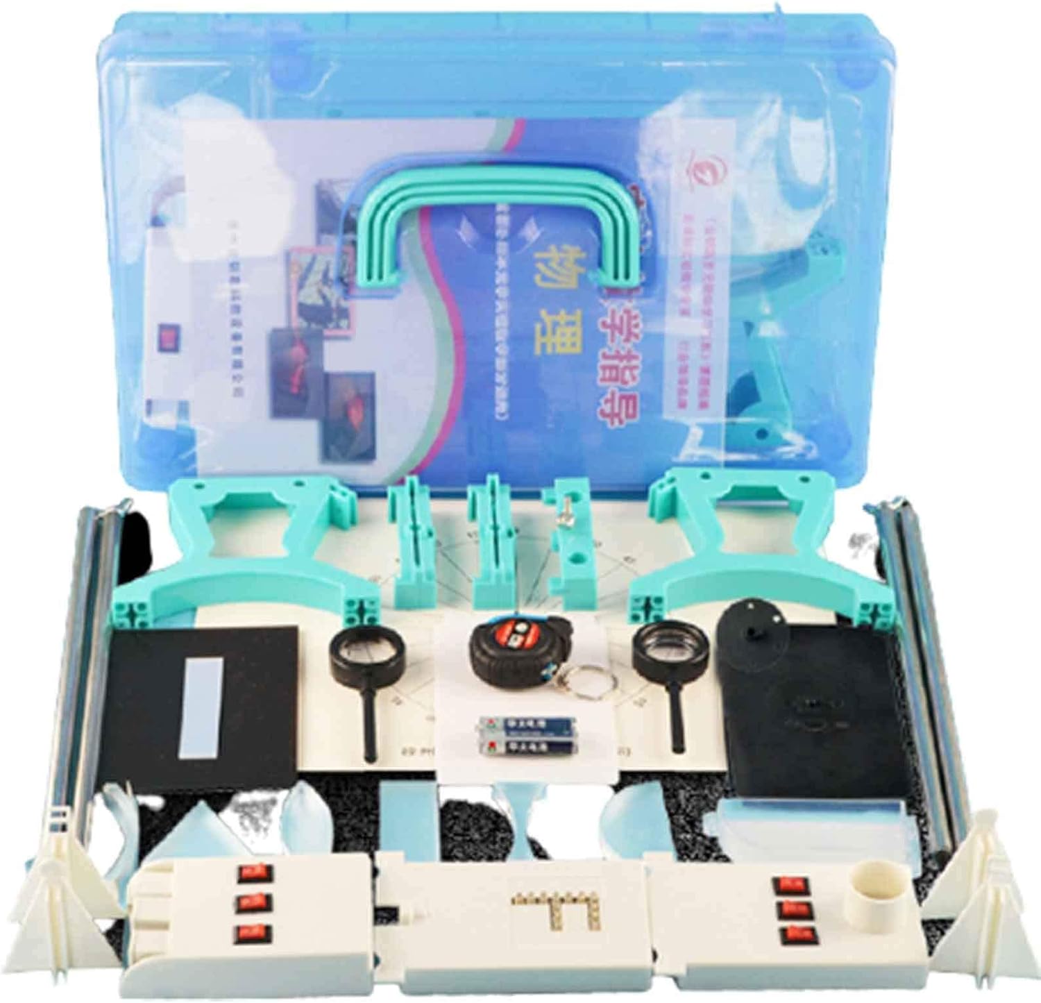 Physical Optics Experiment Kit, Optical Bench Kit, Clear Scale, Professional Optical Equipment, for Science, Light Refraction Equipment