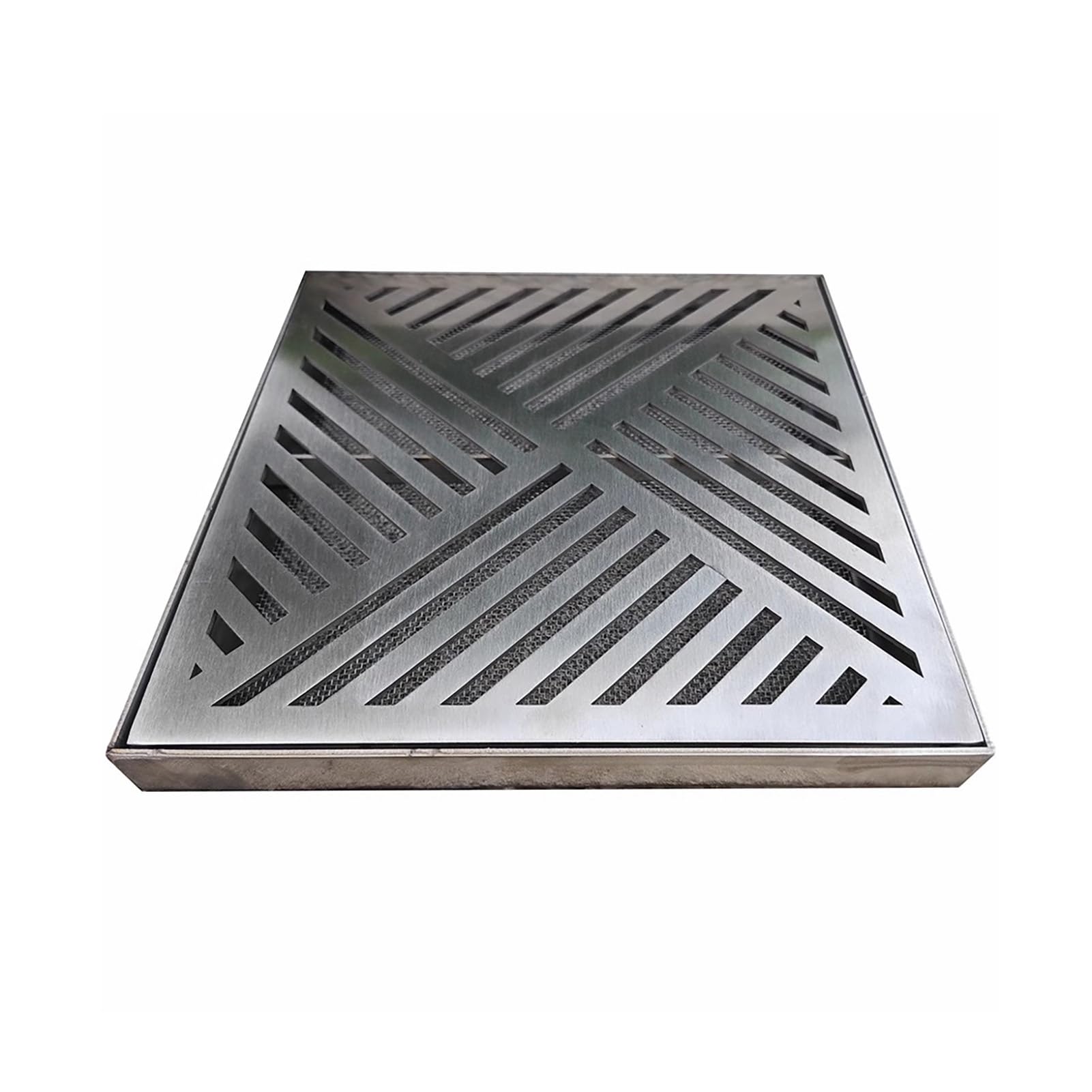 Grille d'évacuation pour salle de bain et terrasse en acier inoxydable