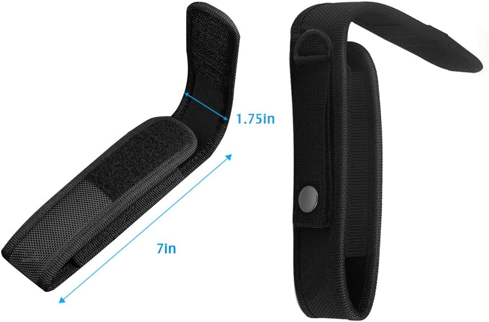 4-Pack Flashlight Holster Carry Case Holder for 5"-7" Flash Light